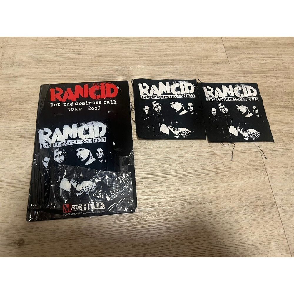Rancid Let the Dominoes Fall 2009 Official Tour Promo Patches Patch 3 Pack
